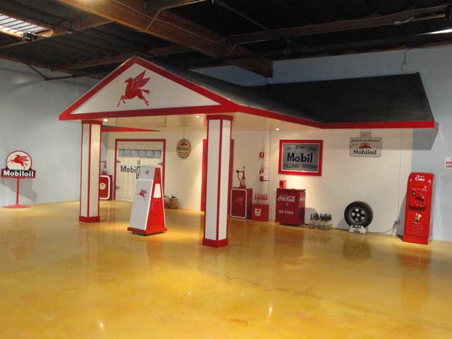 Mobil service station